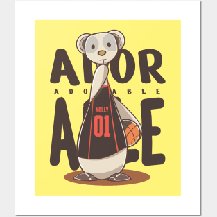 Cute Animal Character Posters and Art